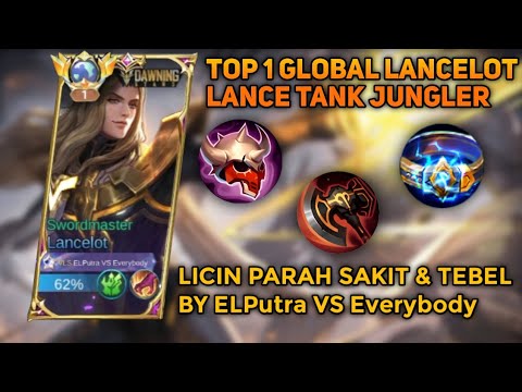 🔴WINRATE LANCELOT 81.8%‼️TOP 1 GLOBAL LANCELOT‼️BEST BUILD & ROTASI LANCELOT TANK JUNGLER‼️
