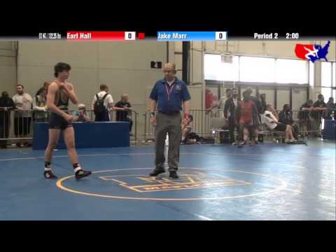 Earl Hall vs. Jake Marr at 2013 Junior Nationals - FILA - FS