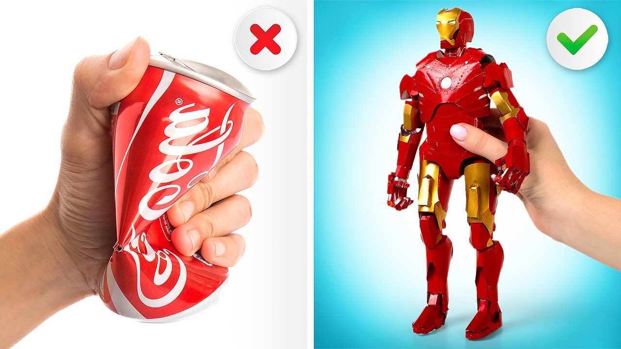 Iron Man de latas de refresco DIY