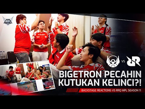 BIGETRON PECAHIN KUTUKAN KELINCI⁉️ - Backstage Reactions vs RRQ MPL ID Season 11