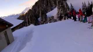 preview picture of video 'piste noire en ski a Avoriaz'