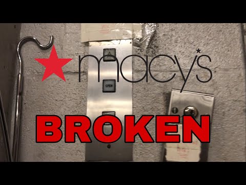 BROKEN: Montgomery Hydraulic Freight Elevator - Macy’s - Westfield Montgomery - Bethesda, MD