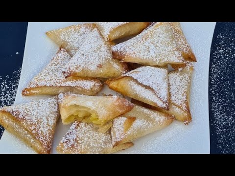 Délicieuse recette de bricks aux pommes caramélisées ✔ (recette économique) ✔