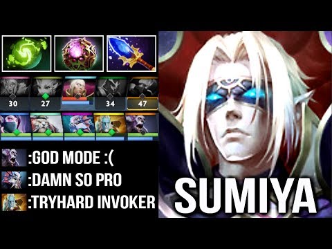 SumiYa Epic Pro Invoker God vs HARD Phantom Cancer Crazy Refresher Combo Intense Game WTF Dota 2