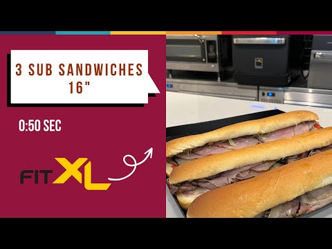 3 Sub Sandwiches in 50 Seconds! Toasted, Melted, and Perfectly Warmed | Fit XL Speed Oven