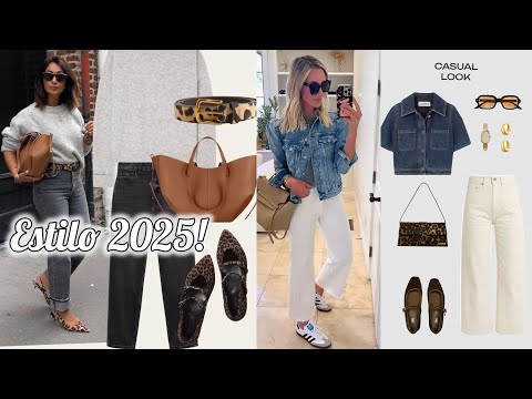 OUTFITS 2025 / LOOKS IDEAS FÁCILES PARA COMBINAR PANTALONES EN TENDENCIA MODA 2025