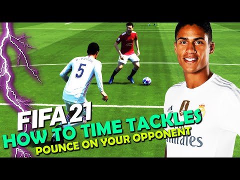 How to TIME TACKLES when DEFENDING in FIFA 21 | POUNCE on your OPPONENT when DEFENDING | FIFA 21