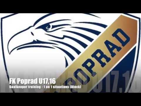 Goalkeeper training   1 on 1 situations Block