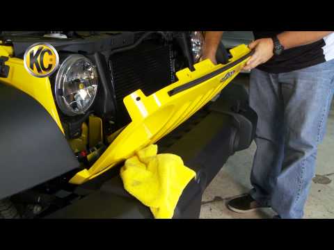 KC HiLiTES install: Jeep JK LED Fog Light replacement, clear OR amber