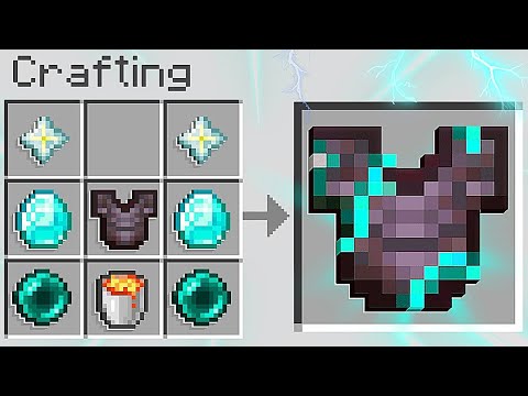 NOVA ARMADURA DE NETHERITE ME DEIXA IMORTAL NO MINECRAFT