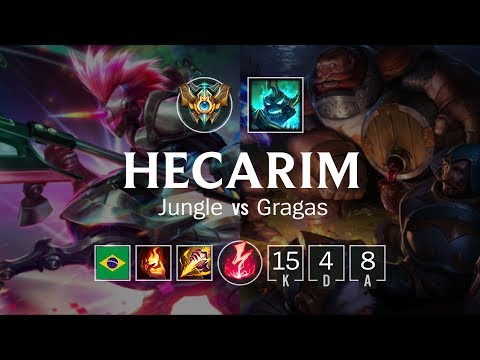 Hecarim Jungle vs Gragas - BR Challenger Patch 8.20