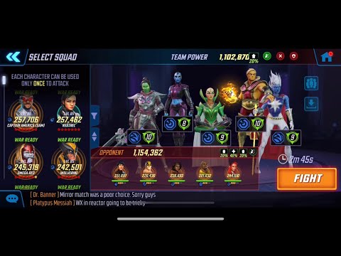 Infinity Watch vs Heroes for Hire 52k punch up