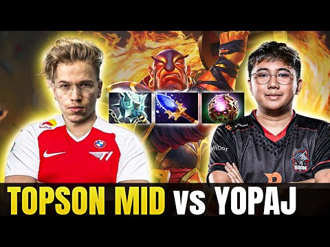 TOPSON vs YOPAJ in mid - 1100 XPM he is too fast