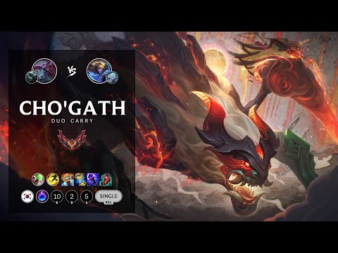 Cho'Gath Bot vs Ezreal - KR Grandmaster Patch 12.11