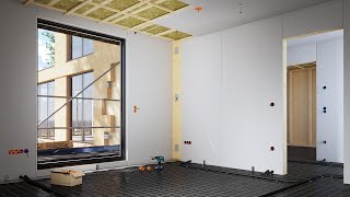 Installation électrique dans une construction en bois préfabriquée industriellement - Trailer
