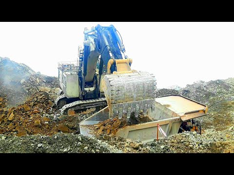 Terex RH200 Beco Excavator Loading Caterpillar 793C Haulage Truck-Langkahku
