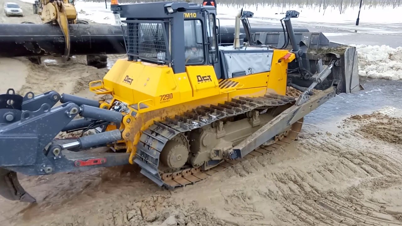 Эксплуатация гусениц бульдозера на песке. Часть 1