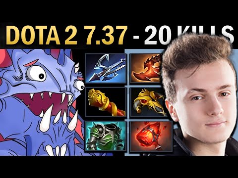 Slardar Gameplay Miracle with 20 Kills and Harpoon - TI14