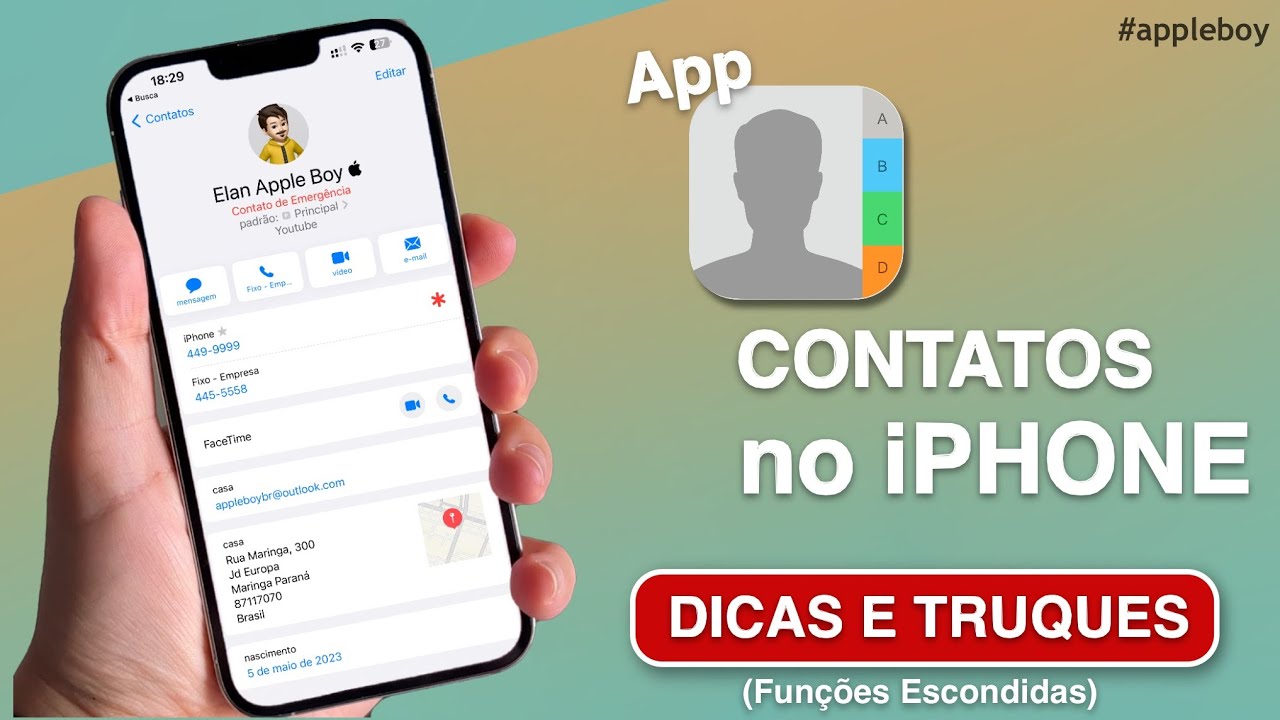 APP CONTATOS DO iPHONE E SUAS VÁRIAS FUNÇÕES INCRÍVEIS 🤩 Inclusive recursos escondidos