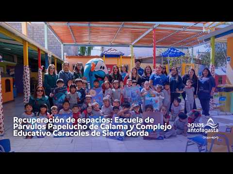 Recuperación de espacios: En recintos educacionales de Calama y Sierra Gorda