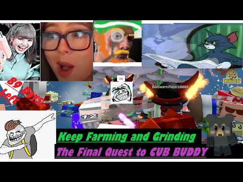 Bee Swarm Simulator Day 52 Getting MY First CUB BUDDY Quest Final Part Quest!!!