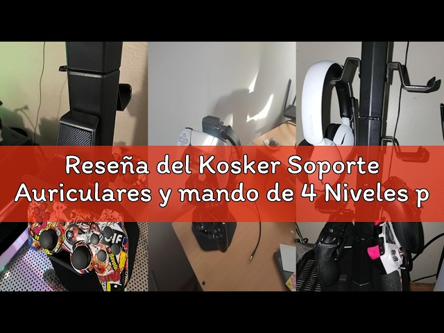 Vídeo relacionado con Kosker Soporte Mando y Cascos, 4 Niveles Soporte Auriculares para Mesa, 12 de Gran Capacidad para Organizador Mandos, Controller Holder Giratorio para Accesorios Gaming(Negro, 4 Nivel)