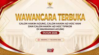Download lagu [LIVE] Wawancara Terbuka Calon Hakim Agung, Calon Hakim ad hoc HAM & Tipikor di MA Tahun 2026 #hari2 mp3