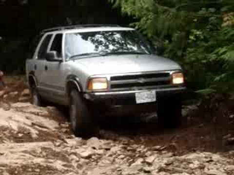 Blazer 4x4 leaving Area 51 Harrison Lake BC