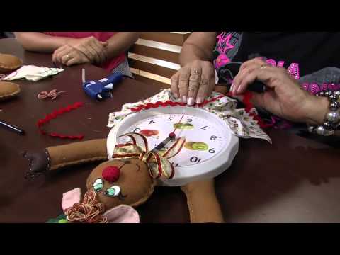 Mulher.com 01/12/2014 - Relógio Rena Natalina Feltro por Ana Maria Ronchel - Parte 2