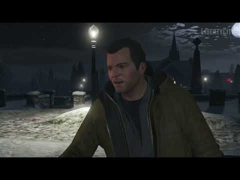 GTA 5 deleted cutscene of Michael & Trevor
