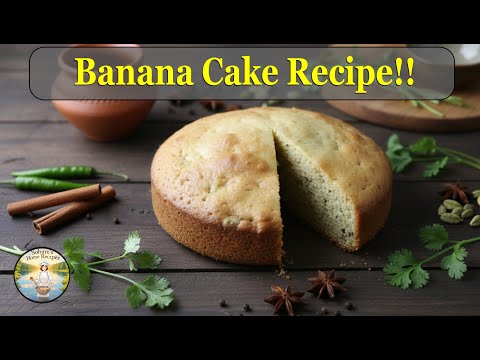 Easy Banana Cake & Cookies Recipe 🍌 | Moist, Fluffy & Healthy at Home