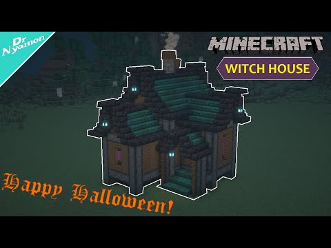 DrNyamon - How to Build a WITCH HOUSE for HALLOWEEN [Minecraft Tutorial]