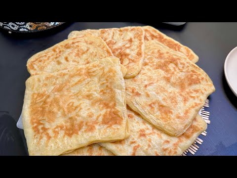 Msemen Facile ! Crêpes Feuilletées à la poêle ! AVEC ASTUCE POUR LES DEBUTANTS !