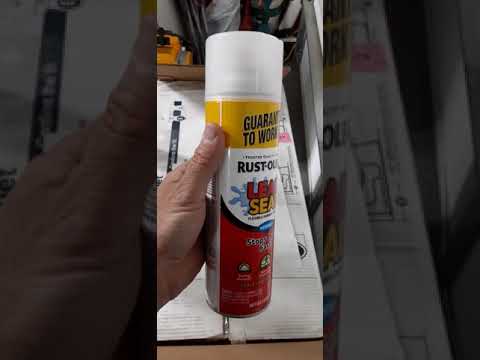 AMAZING waterproof spray BY Rust-Oleum LeakSeal  #HOMEDEPOT