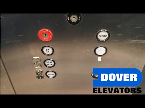 Happy Holidays! 1980s Dover Traditional Hydraulic Elevator @ Fishermen's Village, Punta Gorda FL