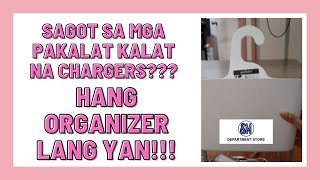 GONDOL HANG ORGANIZER LALAGYAN NG NAGKALAT NA MGA CABLES AND WIRES SM DEPT STORE HANG ORGANIZER