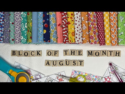Block 8 of 12 - Our 2023 BASKET BLOCK OF THE MONTH!  See all 3 color ways in two sizes; 10 & 5 inch!