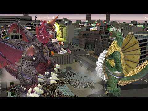Godzilla Destroy All Monsters Melee: Destoroyah VS Gigan (Hard) [GCN]
