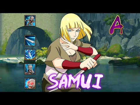 NARUTO ONLINE MOBILE - SAMUI GAMEPLAY | OP STANDARD ATTACK SUPPORT
