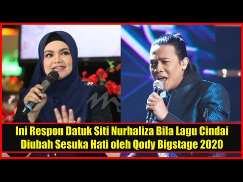 Ini Respon Datuk Siti Nurhaliza Bila Lagu Cindai Diubah Sesuka Hati oleh Qody Bigstage 2020