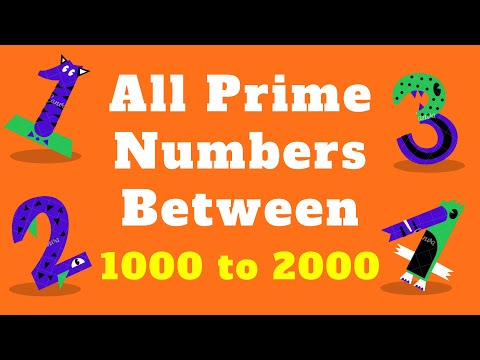 All Prime Numbers List Between - 1000 Upto 2000