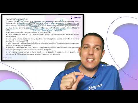 Questões FGV sobre controle de constitucionalidade