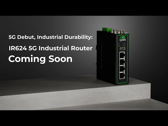 Vídeo relacionado con InHand Netwokrs IR624 5G Router Industrial,IoT Gateway, Dual Wi-FI Band,VPN Router, RJ45 Gigabit Ethernet Port, Cloud Managed, RS232+RS485 Ports, Redes industriales,Red de vehículos recreativos