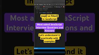 Difference between map and filter function in JavaScript #coding #shorts #javascript #fullstack