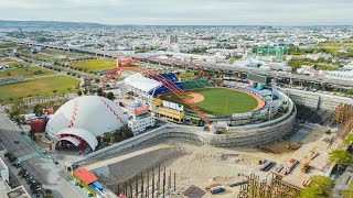 [問題] 洲際棒球場外野在施工?