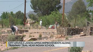 Landscaping improvements along Tramway Trail near Indian School unveiled