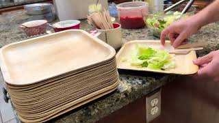 #shorts Palm Leaf Plates Biodegradable Plates Wood Plates Eco Friendly Disposable Plates With 25.mov