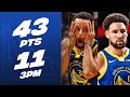 Splash Brothers? Stephen Curry & Klay Thompson Combine For 43 Points ☔️ | October 29, 2023