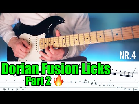 5 Dorian Fusion Guitar Licks With Tabs Part 2