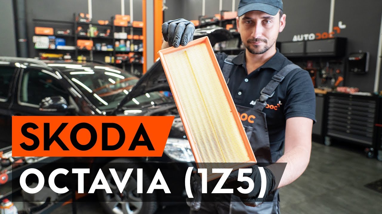 Levegőszűrő-csere Skoda Octavia 1Z5 gépkocsin – Útmutató
